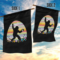 Funny Bigfot Easter Garden Flag Sasquatch Rock On Rabbit