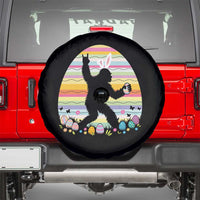 Funny Bigfot Easter Spare Tire Cover Sasquatch Rock On Rabbit