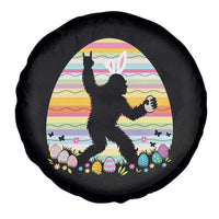 Funny Bigfot Easter Spare Tire Cover Sasquatch Rock On Rabbit