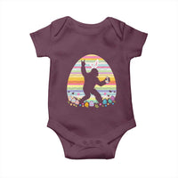 Funny Bigfot Easter Baby Onesie Sasquatch Rock On Rabbit