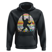 Funny Bigfot Easter Hoodie Sasquatch Rock On Rabbit