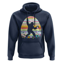 Funny Bigfot Easter Hoodie Sasquatch Rock On Rabbit