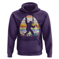 Funny Bigfot Easter Hoodie Sasquatch Rock On Rabbit