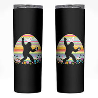 Funny Bigfot Easter Skinny Tumbler Sasquatch Rock On Rabbit