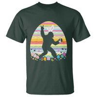 Funny Bigfot Easter T Shirt Sasquatch Rock On Rabbit