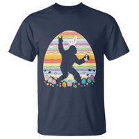 Funny Bigfot Easter T Shirt Sasquatch Rock On Rabbit