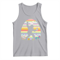 Funny Bigfot Easter Tank Top Sasquatch Rock On Rabbit