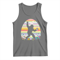 Funny Bigfot Easter Tank Top Sasquatch Rock On Rabbit