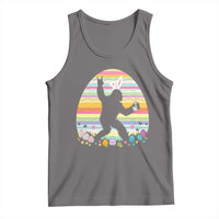 Funny Bigfot Easter Tank Top Sasquatch Rock On Rabbit