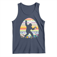 Funny Bigfot Easter Tank Top Sasquatch Rock On Rabbit