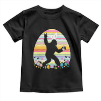 Funny Bigfot Easter Toddler T Shirt Sasquatch Rock On Rabbit