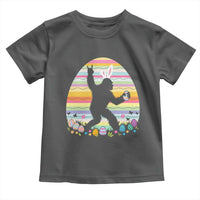 Funny Bigfot Easter Toddler T Shirt Sasquatch Rock On Rabbit