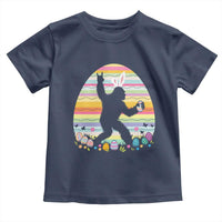 Funny Bigfot Easter Toddler T Shirt Sasquatch Rock On Rabbit