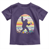 Funny Bigfot Easter Toddler T Shirt Sasquatch Rock On Rabbit