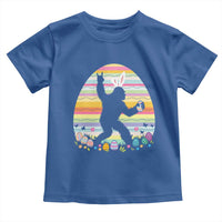 Funny Bigfot Easter Toddler T Shirt Sasquatch Rock On Rabbit