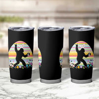 Funny Bigfot Easter Tumbler Cup Sasquatch Rock On Rabbit