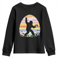 Funny Bigfot Easter Youth Sweatshirt Sasquatch Rock On Rabbit