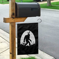 Funny Bigfot Easter Garden Flag Sasquatch Rabbit Night Stroll Moon Egg