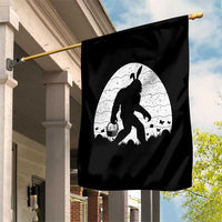 Funny Bigfot Easter Garden Flag Sasquatch Rabbit Night Stroll Moon Egg