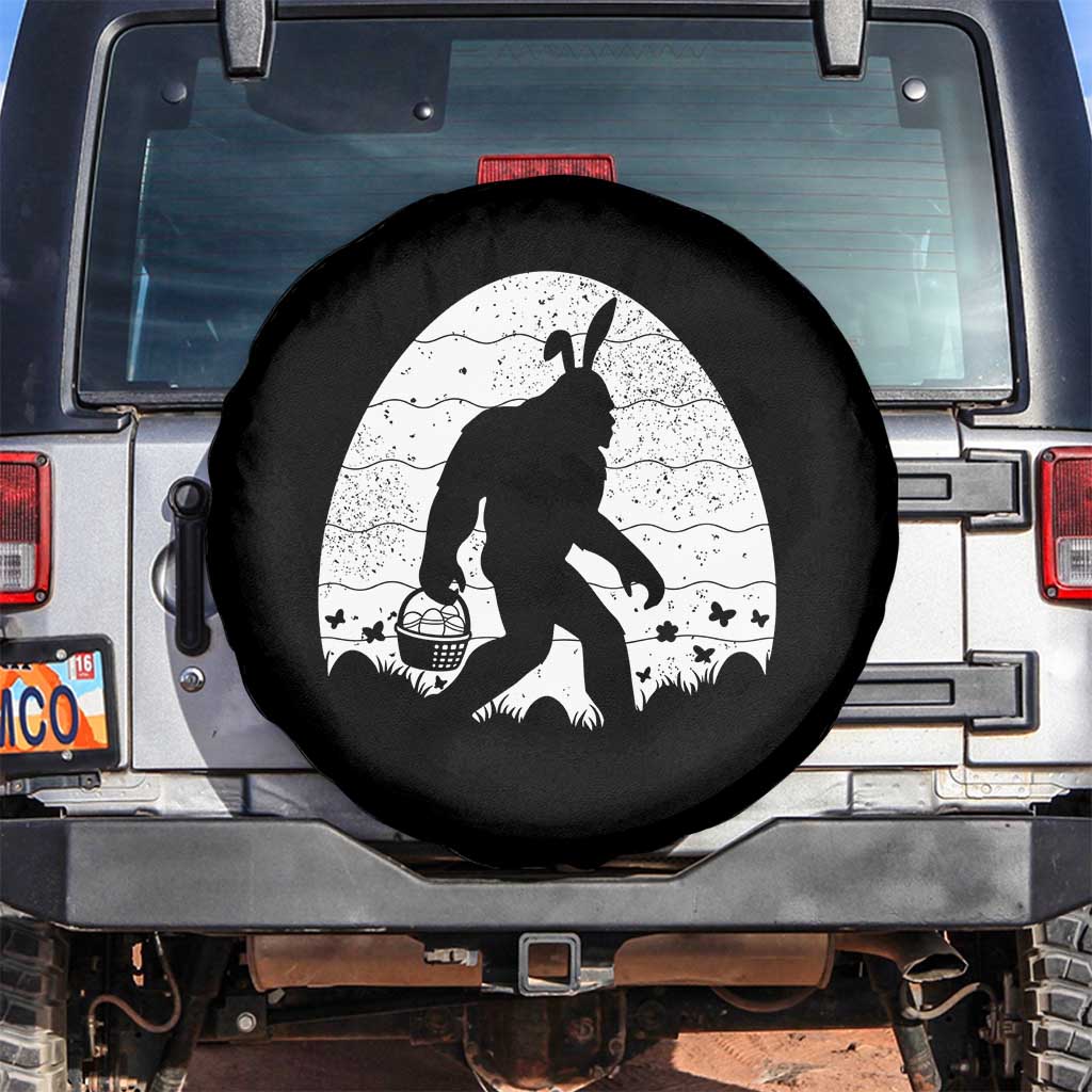 Funny Bigfot Easter Spare Tire Cover Sasquatch Rabbit Night Stroll Moon Egg