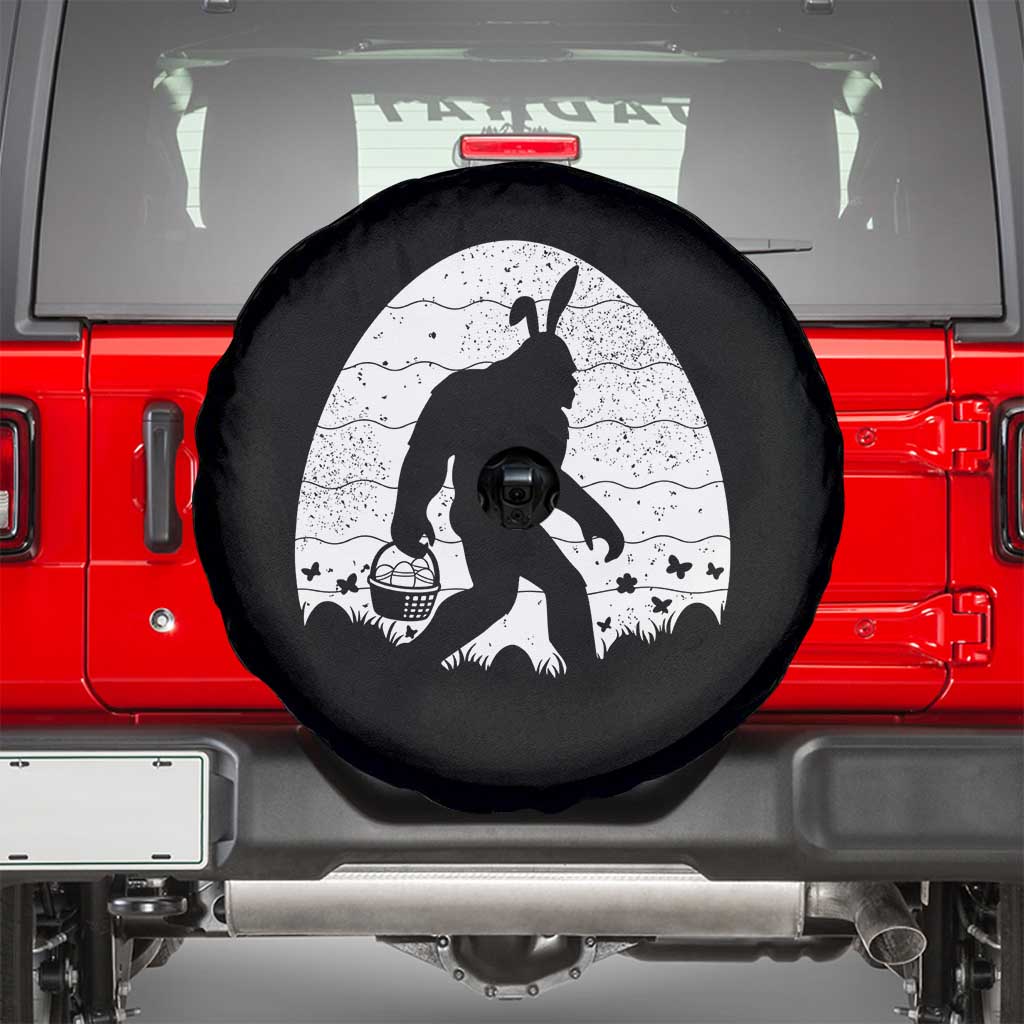 Funny Bigfot Easter Spare Tire Cover Sasquatch Rabbit Night Stroll Moon Egg