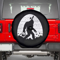 Funny Bigfot Easter Spare Tire Cover Sasquatch Rabbit Night Stroll Moon Egg