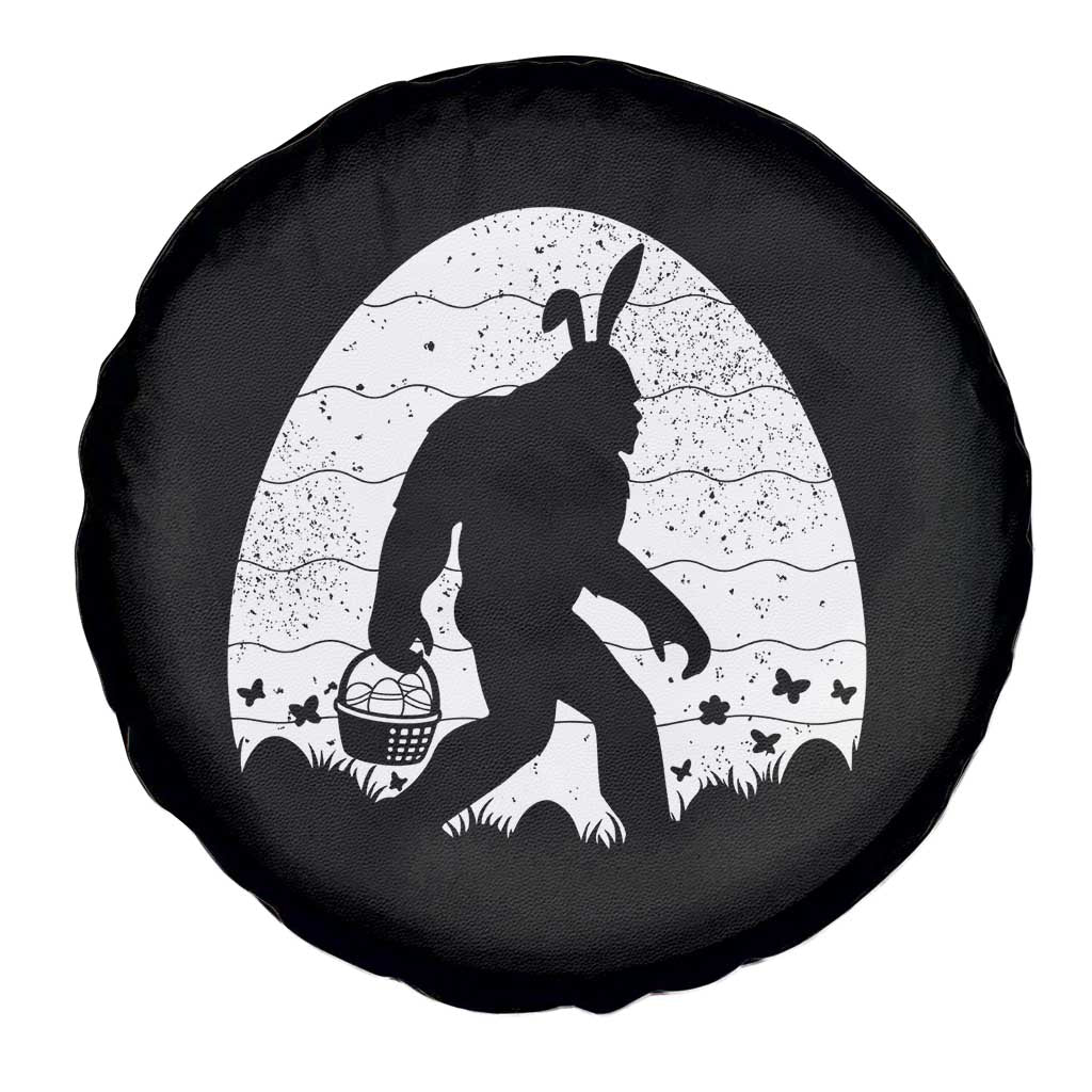 Funny Bigfot Easter Spare Tire Cover Sasquatch Rabbit Night Stroll Moon Egg