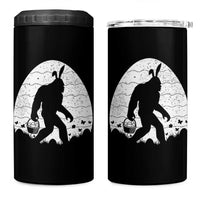 Funny Bigfot Easter 4 in 1 Can Cooler Tumbler Sasquatch Rabbit Night Stroll Moon Egg