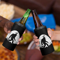 Funny Bigfot Easter 4 in 1 Can Cooler Tumbler Sasquatch Rabbit Night Stroll Moon Egg