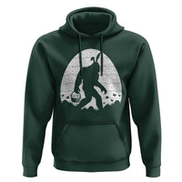 Funny Bigfot Easter Hoodie Sasquatch Rabbit Night Stroll Moon Egg