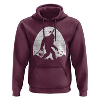 Funny Bigfot Easter Hoodie Sasquatch Rabbit Night Stroll Moon Egg