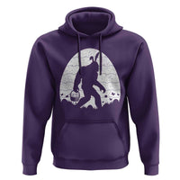 Funny Bigfot Easter Hoodie Sasquatch Rabbit Night Stroll Moon Egg