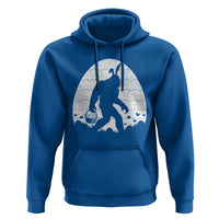 Funny Bigfot Easter Hoodie Sasquatch Rabbit Night Stroll Moon Egg
