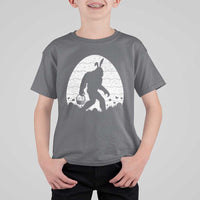 Funny Bigfot Easter T Shirt For Kid Sasquatch Rabbit Night Stroll Moon Egg