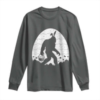 Funny Bigfot Easter Long Sleeve Shirt Sasquatch Rabbit Night Stroll Moon Egg