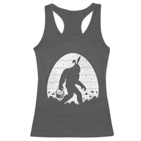 Funny Bigfot Easter Racerback Tank Top Sasquatch Rabbit Night Stroll Moon Egg