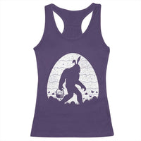 Funny Bigfot Easter Racerback Tank Top Sasquatch Rabbit Night Stroll Moon Egg