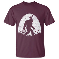 Funny Bigfot Easter T Shirt Sasquatch Rabbit Night Stroll Moon Egg