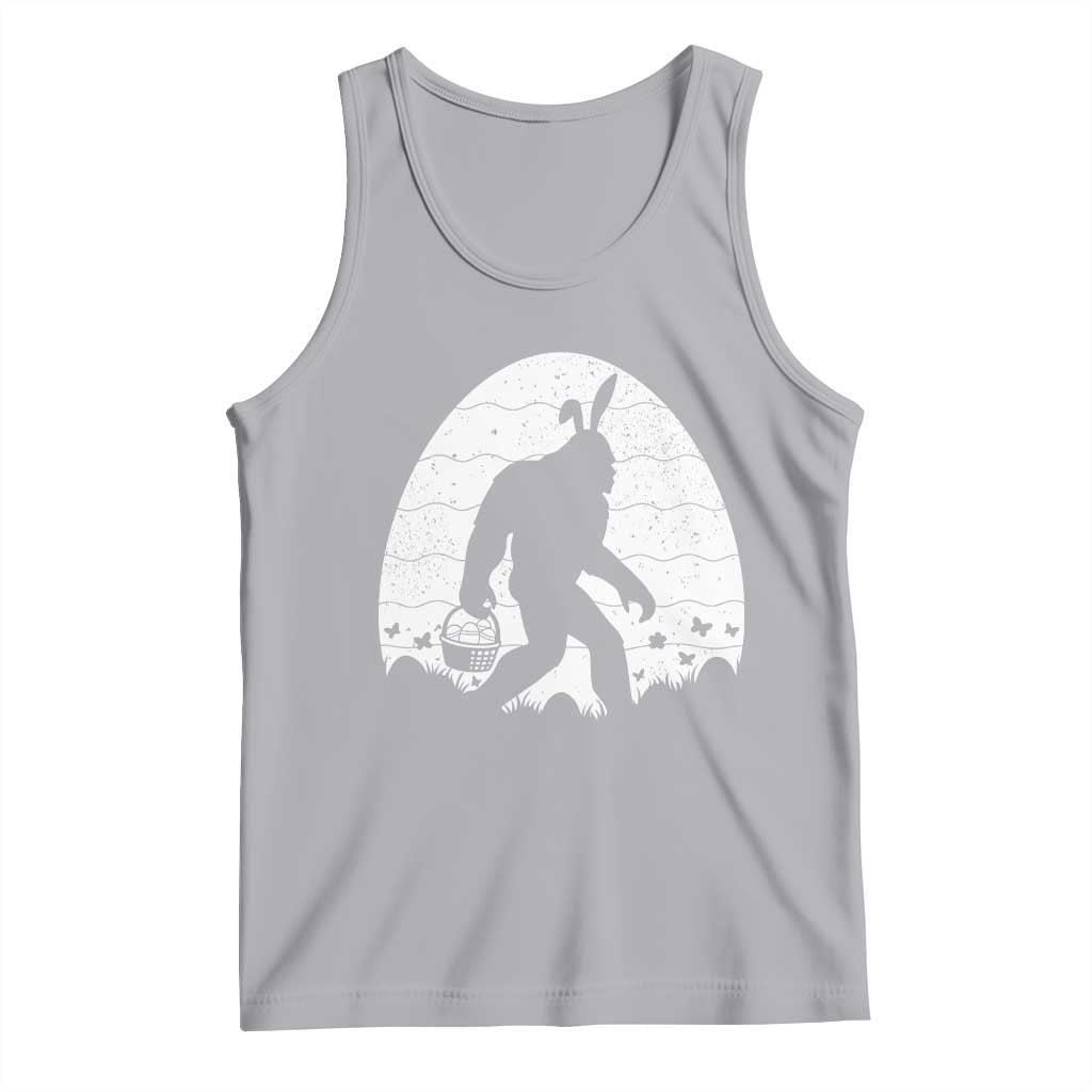 Funny Bigfot Easter Tank Top Sasquatch Rabbit Night Stroll Moon Egg