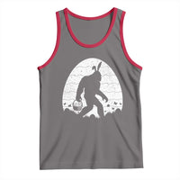 Funny Bigfot Easter Tank Top Sasquatch Rabbit Night Stroll Moon Egg