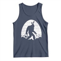Funny Bigfot Easter Tank Top Sasquatch Rabbit Night Stroll Moon Egg