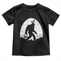 Funny Bigfot Easter Toddler T Shirt Sasquatch Rabbit Night Stroll Moon Egg