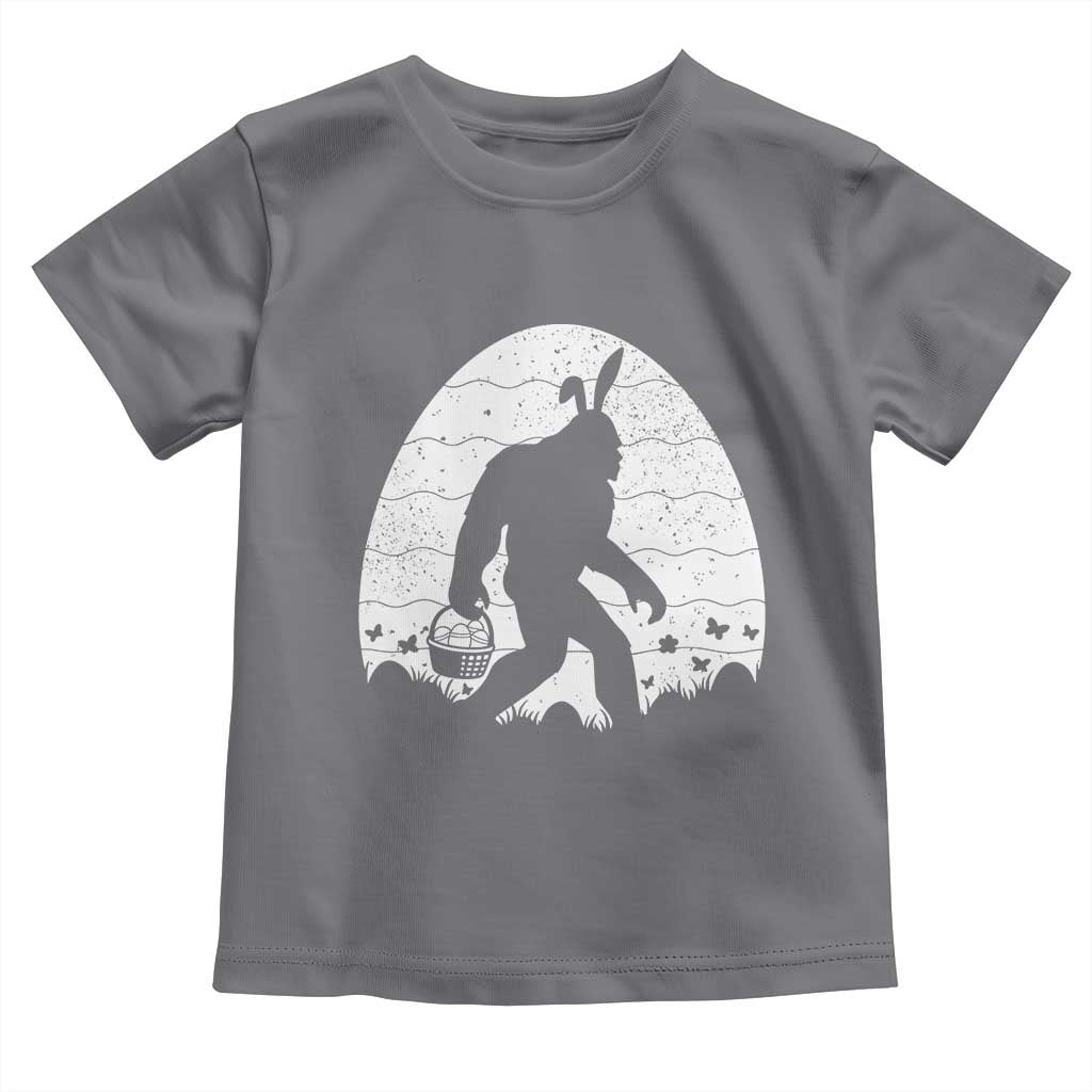 Funny Bigfot Easter Toddler T Shirt Sasquatch Rabbit Night Stroll Moon Egg