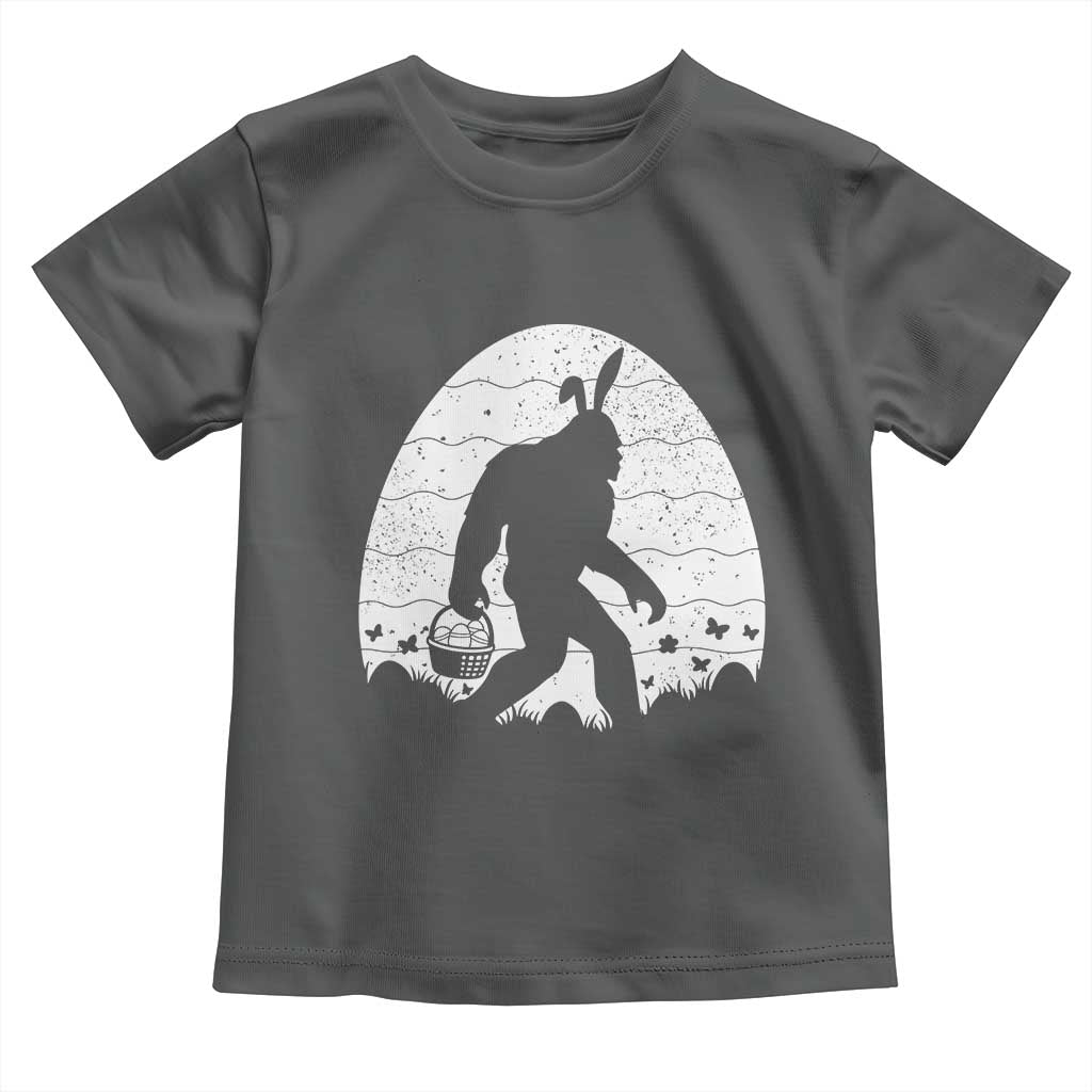 Funny Bigfot Easter Toddler T Shirt Sasquatch Rabbit Night Stroll Moon Egg