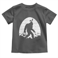 Funny Bigfot Easter Toddler T Shirt Sasquatch Rabbit Night Stroll Moon Egg