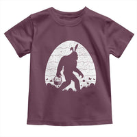 Funny Bigfot Easter Toddler T Shirt Sasquatch Rabbit Night Stroll Moon Egg