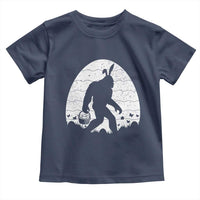 Funny Bigfot Easter Toddler T Shirt Sasquatch Rabbit Night Stroll Moon Egg