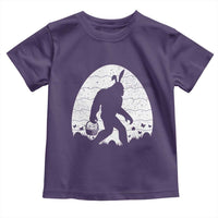 Funny Bigfot Easter Toddler T Shirt Sasquatch Rabbit Night Stroll Moon Egg