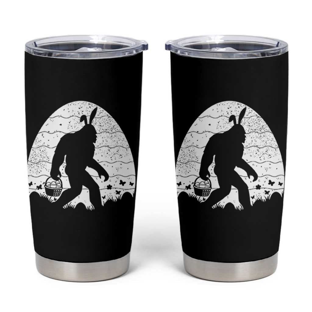 Funny Bigfot Easter Tumbler Cup Sasquatch Rabbit Night Stroll Moon Egg