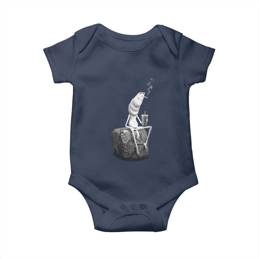 Marcus The Worm Diet Coke Baby Onesie Funny Drinking and Smoking Meme